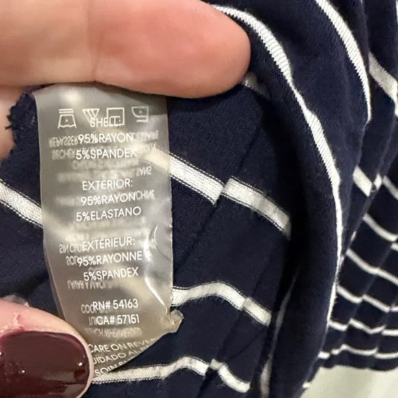 Calvin Klein Black and White Striped Maxi Dress - Picture 6 of 7